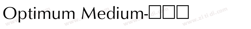 Optimum Medium字体转换